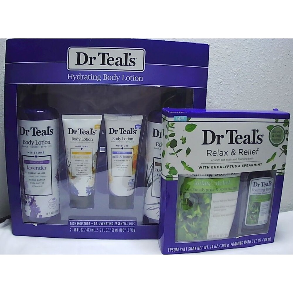 DR. TEAL'S BODY LOTION & Relax and Relief GIFT SETS IN NEW STILL SEALED